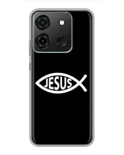 Чехол для Infinix Smart 7 с картинкой «Классический Jesus»