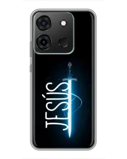 Чехол для Infinix Smart 7 с картинкой «Меч Духа Jesus»