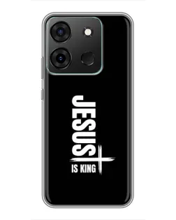 Чехол для Infinix Smart 7 с картинкой «Вертикаль веры Jesus»