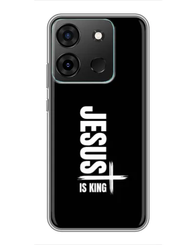 Чехол для Infinix Smart 7 с картинкой «Вертикаль веры Jesus»