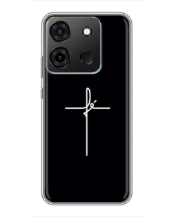 Чехол для Infinix Smart 7 с картинкой «Тонкий крест» Чехол для Infinix Smart 7 с картинкой «Тонкий крест»