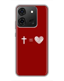 Чехол для Infinix Smart 7 с картинкой «Уравнение любви» Чехол для Infinix Smart 7 с картинкой «Уравнение любви»