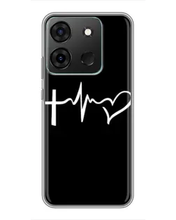 Чехол для Infinix Smart 7 с картинкой «Пульс веры» Чехол для Infinix Smart 7 с картинкой «Пульс веры»