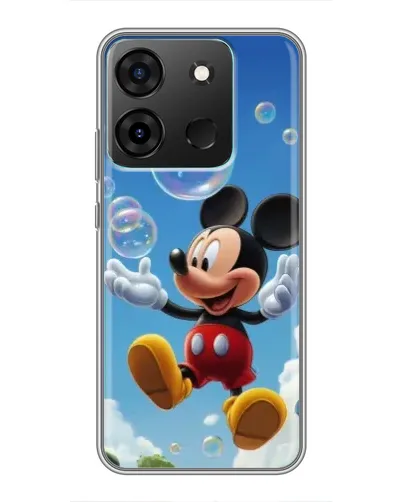 Чохол для Infinix Smart 7 з картинкою «Mickey та мильні бульбашки»