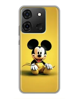 Чохол для Infinix Smart 7 з картинкою «Міккі на жовтому»