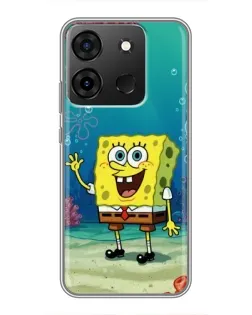 Чехол для Infinix Smart 7 с картинкой «Подводный привет»