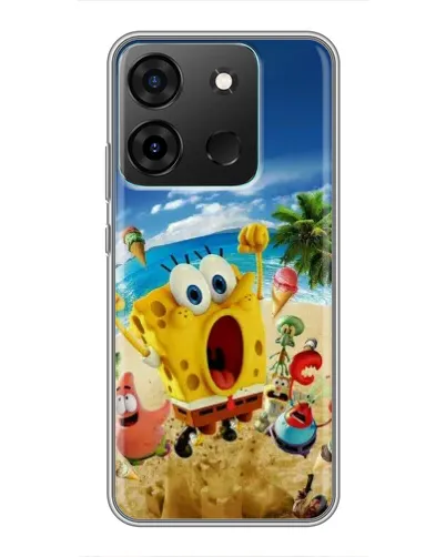 Чехол для Infinix Smart 7 с картинкой «Развлечения на пляже»