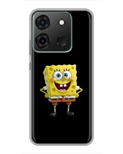 Чехол для Infinix Smart 7 с картинкой «Классический Губка Боб»