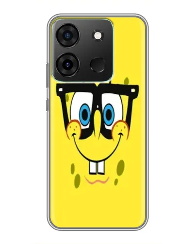 Чехол для Infinix Smart 7 с картинкой «Минималистичный Спанч Боб» Чехол для Infinix Smart 7 с картинкой «Минималистичный Спанч Боб»
