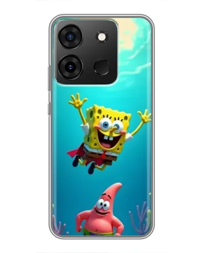 Чехол для Infinix Smart 7 с картинкой «Спанч Боб под водой» Чехол для Infinix Smart 7 с картинкой «Спанч Боб под водой»