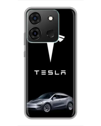Чохол для Infinix Smart 7 з картинкою «Tesla Model Y»