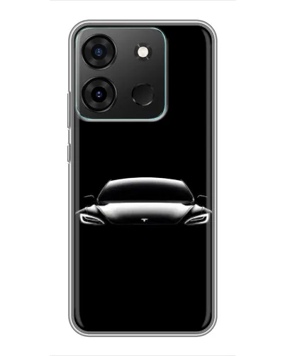 Чохол для Infinix Smart 7 з картинкою «Фари Tesla Night»