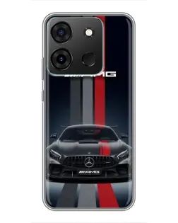 Чохол для Infinix Smart 7 з картинкою «Mercedes — білий карбон» Чохол для Infinix Smart 7 з картинкою «Mercedes — білий карбон»