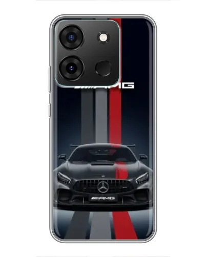 Чехол для Infinix Smart 7 с картинкой «Mercedes — белый карбон» Чехол для Infinix Smart 7 с картинкой «Mercedes — белый карбон»