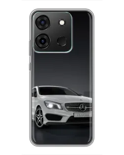 Чохол для Infinix Smart 7 з картинкою «Mercedes AMG GT Silver»