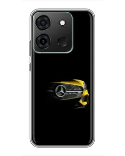 Чехол для Infinix Smart 7 с картинкой «Mercedes — ретро стиль»