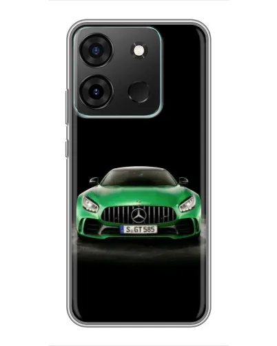 Чехол для Infinix Smart 7 с картинкой «Mercedes — неоновый лого» Чехол для Infinix Smart 7 с картинкой «Mercedes — неоновый лого»