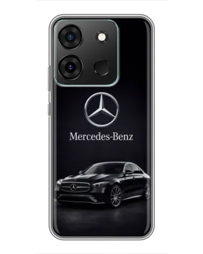 Чехол для Infinix Smart 7 с картинкой «Mercedes — решетка радиатора» Чехол для Infinix Smart 7 с картинкой «Mercedes — решетка радиатора»