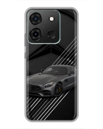 Чехол для Infinix Smart 7 с картинкой «Mercedes AMG — графика» Чехол для Infinix Smart 7 с картинкой «Mercedes AMG — графика»