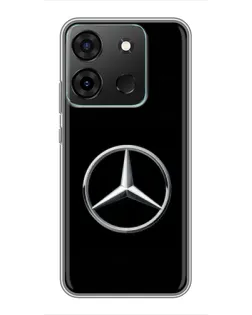 Чехол для Infinix Smart 7 с картинкой «Mercedes классический лого»