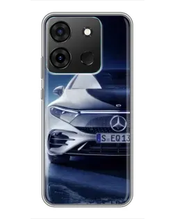 Чехол для Infinix Smart 7 с картинкой «Mercedes EQ — будущее»