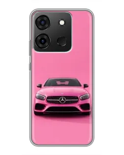 Чехол для Infinix Smart 7 с картинкой «Розовый Mercedes AMG» Чехол для Infinix Smart 7 с картинкой «Розовый Mercedes AMG»