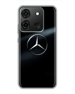 Чехол для Infinix Smart 7 с картинкой «Mercedes на металле» Чехол для Infinix Smart 7 с картинкой «Mercedes на металле»