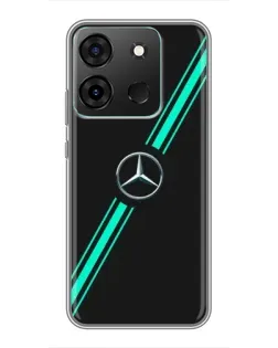 Чехол для Infinix Smart 7 с картинкой «Спортивные линии Mercedes» Чехол для Infinix Smart 7 с картинкой «Спортивные линии Mercedes»