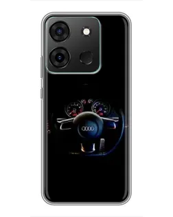 Чохол для Infinix Smart 7 з картинкою «Салон Audi — кермо» Чохол для Infinix Smart 7 з картинкою «Салон Audi — кермо»