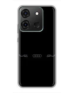 Чохол для Infinix Smart 7 з картинкою «Audi — світловий підпис»