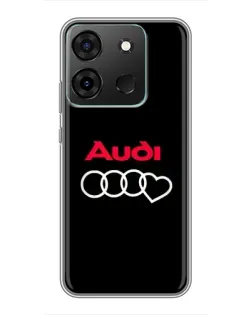 Чохол для Infinix Smart 7 з картинкою «Логотип Audi Heart»