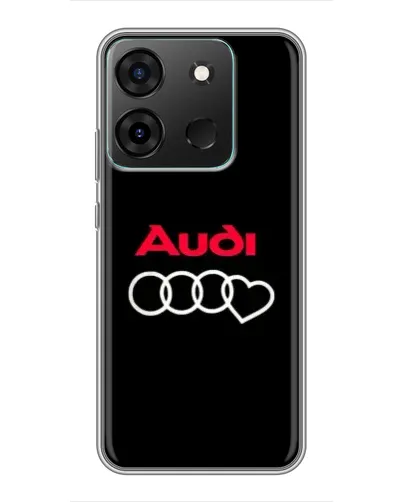 Чехол для Infinix Smart 7 с картинкой «Логотип Audi Heart»