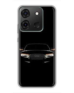 Чохол для Infinix Smart 7 з картинкою «Audi — нічний контур»