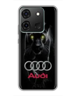 Чохол для Infinix Smart 7 з картинкою «Пантера та Audi»