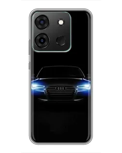 Чохол для Infinix Smart 7 з картинкою «Audi в неоні»
