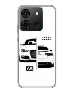 Чохол для Infinix Smart 7 з картинкою «Audi — контрастний дизайн»