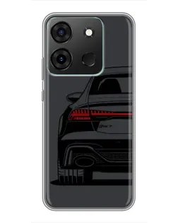 Чохол для Infinix Smart 7 з картинкою «Задня частина Audi — арт»