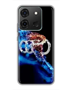 Чохол для Infinix Smart 7 з картинкою «Енергія лого Audi»