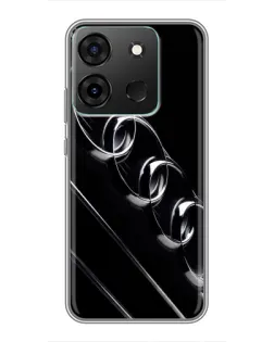 Чохол для Infinix Smart 7 з картинкою «Audi — абстрактні кільця»
