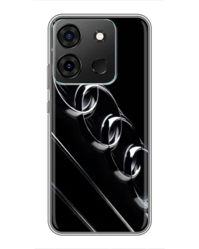 Чехол для Infinix Smart 7 с картинкой «Audi — абстрактные кольца»
