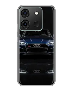 Чохол для Infinix Smart 7 з картинкою «Audi — нічне відображення»