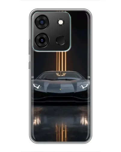 Чохол для Infinix Smart 7 з картинкою «Lamborghini золоті лінії» Чохол для Infinix Smart 7 з картинкою «Lamborghini золоті лінії»