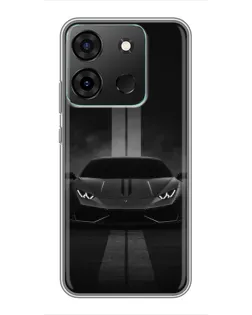 Чохол для Infinix Smart 7 з картинкою «Lamborghini симетрія доріг»