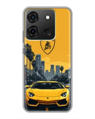 Чохол для Infinix Smart 7 з картинкою «Жовтий Lamborghini місто» Чохол для Infinix Smart 7 з картинкою «Жовтий Lamborghini місто»