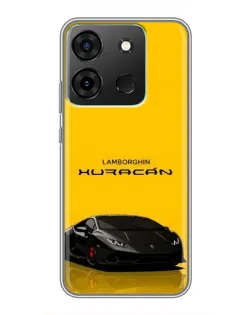 Чохол для Infinix Smart 7 з картинкою «Lamborghini Huracan чорний»