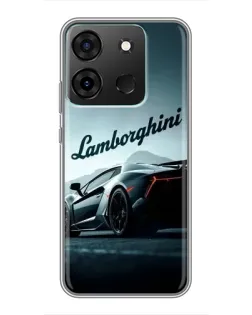 Чохол для Infinix Smart 7 з картинкою «Класичний Lamborghini надпис»