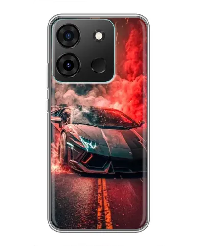Чохол для Infinix Smart 7 з картинкою «Lamborghini червоний дим» Чохол для Infinix Smart 7 з картинкою «Lamborghini червоний дим»