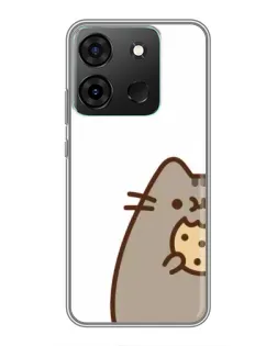 Чехол для Infinix Smart 7 с картинкой «Пушин с печеньем»