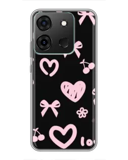 Чохол для Infinix Smart 7 з картинкою «Сатиновий бант»