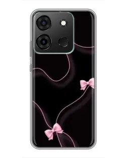 Чохол для Infinix Smart 7 з картинкою «Рожеві стрічки»
